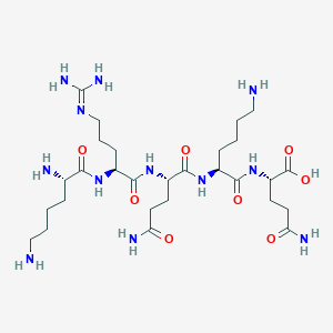 L-Lysyl-N~5~-(diaminomethylidene)-L-ornithyl-L-glutaminyl-L-lysyl-L-glutamine