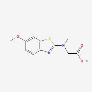 B1426458 N-(6-methoxy-1,3-benzothiazol-2-yl)-N-methylglycine CAS No. 1352999-79-1