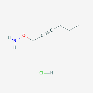 Hydroxylamine, O-2-hexynyl-, hydrochloride