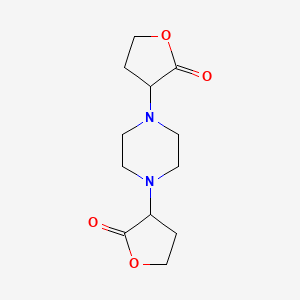 2(3H)-Furanone, 3,3'-(1,4-piperazinediyl)bis[dihydro-