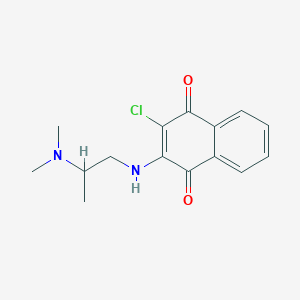 2-Chloro-3-{[2-(dimethylamino)propyl]amino}naphthalene-1,4-dione