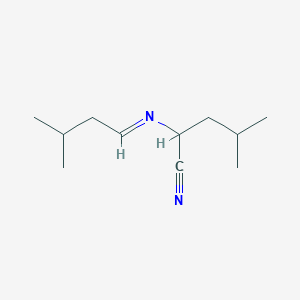 4-Methyl-2-(3-methylbutylideneamino)pentanenitrile