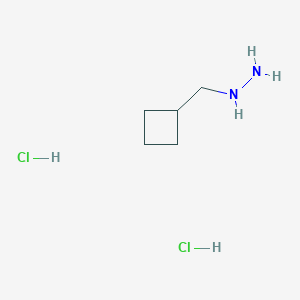 molecular formula C5H14Cl2N2 B1426462 环丁基甲基肼二盐酸盐 CAS No. 1246748-00-4