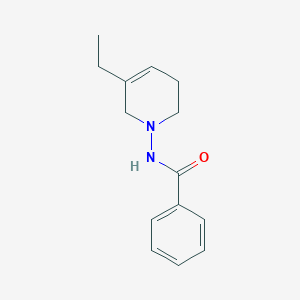 molecular formula C14H18N2O B14264635 N-(5-Ethyl-3,6-dihydropyridin-1(2H)-yl)benzamide CAS No. 130420-24-5