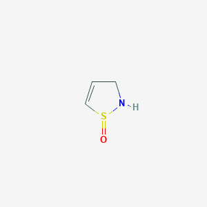 molecular formula C3H5NOS B14264642 2,3-Dihydro-1H-1lambda~4~,2-thiazol-1-one CAS No. 161300-73-8