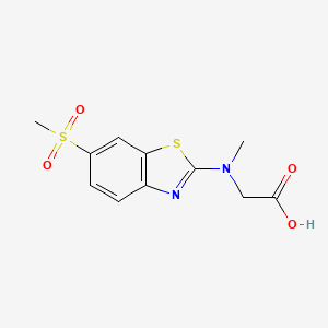 B1426465 N-methyl-N-[6-(methylsulfonyl)-1,3-benzothiazol-2-yl]glycine CAS No. 1352999-32-6