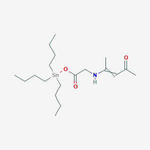 molecular formula C19H37NO3Sn B14264654 4-({2-Oxo-2-[(tributylstannyl)oxy]ethyl}amino)pent-3-en-2-one CAS No. 144237-97-8