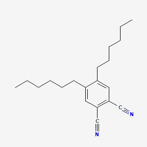 molecular formula C20H28N2 B14264661 4,5-Dihexylbenzene-1,2-dicarbonitrile CAS No. 148639-29-6