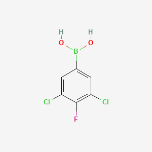 molecular formula C6H4BCl2FO2 B1426478 3,5-Dichloro-4-fluorophenylboronic acid CAS No. 1646614-31-4
