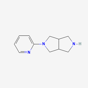 molecular formula C11H15N3 B1426479 2-(Pyridin-2-YL)octahydropyrrolo[3,4-C]pyrrole CAS No. 1495296-48-4