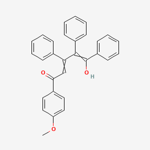 5-Hydroxy-1-(4-methoxyphenyl)-3,4,5-triphenylpenta-2,4-dien-1-one