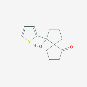 6-Hydroxy-6-(thiophen-2-yl)spiro[4.4]nonan-1-one