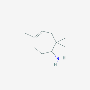 2,2,5-Trimethylcyclohept-4-en-1-amine