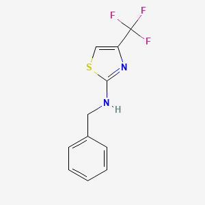 N-(Phenylmethyl)-4-(trifluoromethyl)-1,3-thiazol-2-amine