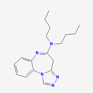 N,N-Dibutyl-4H-(1,2,4)triazolo(4,3-a)(1,5)benzodiazepin-5-amine