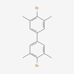 molecular formula C16H16Br2 B14264913 4,4'-Dibromo-3,3',5,5'-tetramethyl-1,1'-biphenyl CAS No. 144653-01-0