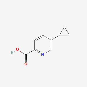 molecular formula C9H9NO2 B1426494 5-Cyclopropylpicolinic acid CAS No. 1174322-66-7