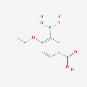 molecular formula C9H11BO5 B1426495 5-羧基-2-乙氧基苯硼酸 CAS No. 1451391-73-3