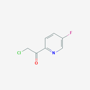 molecular formula C7H5ClFNO B1426507 2-氯-1-(5-氟-2-吡啶基)乙酮 CAS No. 1104606-44-1