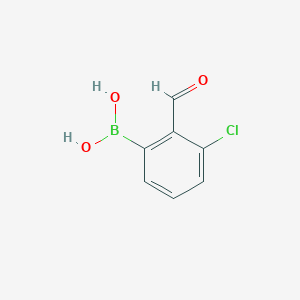 B1426510 (3-Chloro-2-formylphenyl)boronic acid CAS No. 928048-11-7