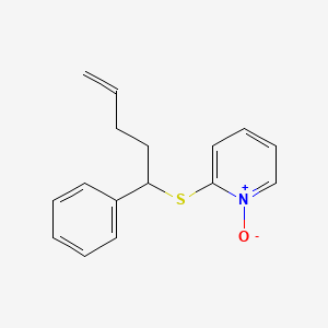 1-Oxo-2-[(1-phenylpent-4-en-1-yl)sulfanyl]-1lambda~5~-pyridine