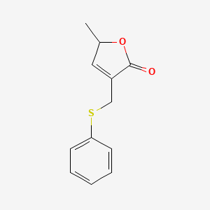 5-Methyl-3-[(phenylsulfanyl)methyl]furan-2(5H)-one