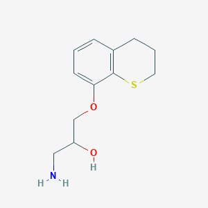 molecular formula C12H17NO2S B14265187 1-Amino-3-[(3,4-dihydro-2H-1-benzothiopyran-8-yl)oxy]propan-2-ol CAS No. 153804-74-1