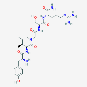 L-Tyrosyl-L-isoleucyl-N-methylglycyl-L-seryl-N~5~-(diaminomethylidene)-L-ornithinamide