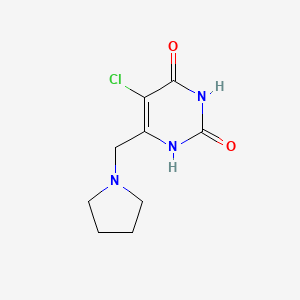 5-Chloro-6-[(pyrrolidin-1-yl)methyl]pyrimidine-2,4(1H,3H)-dione