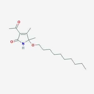 3-Acetyl-5-(decyloxy)-4,5-dimethyl-1,5-dihydro-2H-pyrrol-2-one