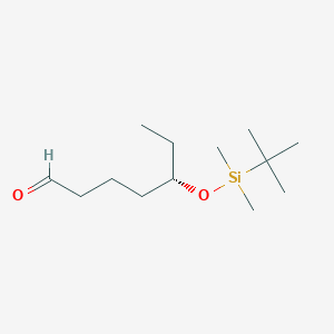 Heptanal, 5-[[(1,1-dimethylethyl)dimethylsilyl]oxy]-, (5S)-