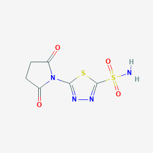 1,3,4-Thiadiazole-2-sulfonamide, 5-(2,5-dioxo-1-pyrrolidinyl)-