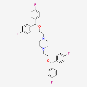 1,4-Bis[2-[bis(4-fluorophenyl)methoxy]ethyl]piperazine