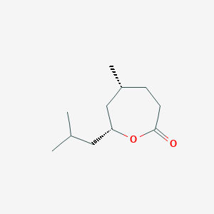 (5R,7R)-5-methyl-7-(2-methylpropyl)oxepan-2-one