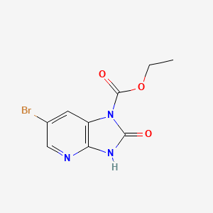 molecular formula C9H8BrN3O3 B1426545 Ethyl 6-bromo-2-oxo-2,3-dihydro-1h-imidazo[4,5-b]pyridine-1-carboxylate CAS No. 1021919-64-1