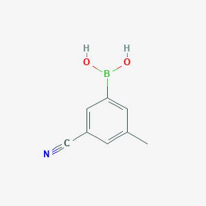 molecular formula C8H8BNO2 B1426546 3-Cyano-5-methylphenylboronic acid CAS No. 1451391-42-6