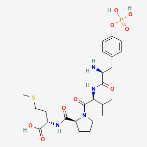 (2S)-2-[[(2S)-1-[(2S)-2-[[(2S)-2-amino-3-(4-phosphonooxyphenyl)propanoyl]amino]-3-methylbutanoyl]pyrrolidine-2-carbonyl]amino]-4-methylsulfanylbutanoic acid