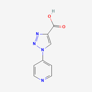 molecular formula C8H6N4O2 B1426549 1-(吡啶-4-基)-1H-1,2,3-三唑-4-羧酸 CAS No. 933692-38-7