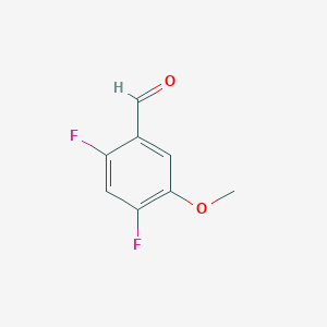 molecular formula C8H6F2O2 B1426553 2,4-二氟-5-甲氧基苯甲醛 CAS No. 177034-25-2