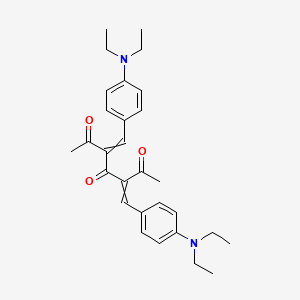 3,5-Bis{[4-(diethylamino)phenyl]methylidene}heptane-2,4,6-trione