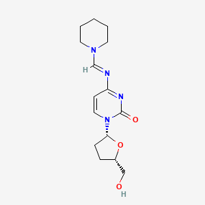 1-[(2R,5S)-5-(Hydroxymethyl)oxolan-2-yl]-4-{(E)-[(piperidin-1-yl)methylidene]amino}pyrimidin-2(1H)-one