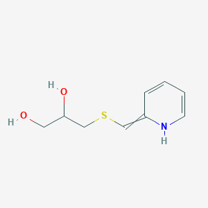 3-{[(Pyridin-2(1H)-ylidene)methyl]sulfanyl}propane-1,2-diol