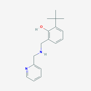 2-tert-Butyl-6-({[(pyridin-2-yl)methyl]amino}methyl)phenol