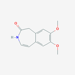 molecular formula C12H13NO3 B142656 7,8-二甲氧基-1,3-二氢-2H-3-苯并氮杂卓-2-酮 CAS No. 73942-87-7