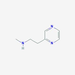 molecular formula C7H11N3 B1426562 甲基[2-(吡嗪-2-基)乙基]胺 CAS No. 1340498-41-0