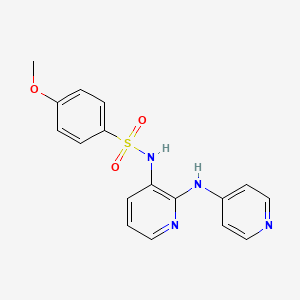 4-Methoxy-N-{2-[(pyridin-4-yl)amino]pyridin-3-yl}benzene-1-sulfonamide