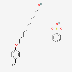 11-(4-Ethenylphenoxy)undecan-1-ol;4-methylbenzenesulfonic acid