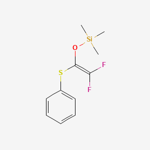 Silane, [[2,2-difluoro-1-(phenylthio)ethenyl]oxy]trimethyl-