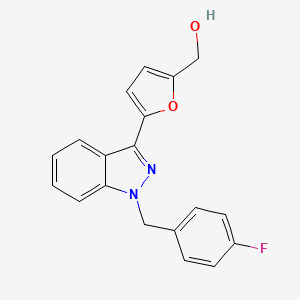 2-Furanmethanol, 5-[1-[(4-fluorophenyl)methyl]-1H-indazol-3-yl]-