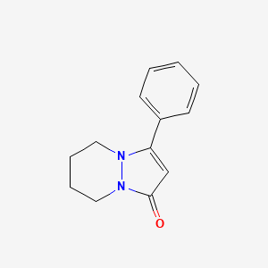 1H-Pyrazolo[1,2-a]pyridazin-1-one, 5,6,7,8-tetrahydro-3-phenyl-